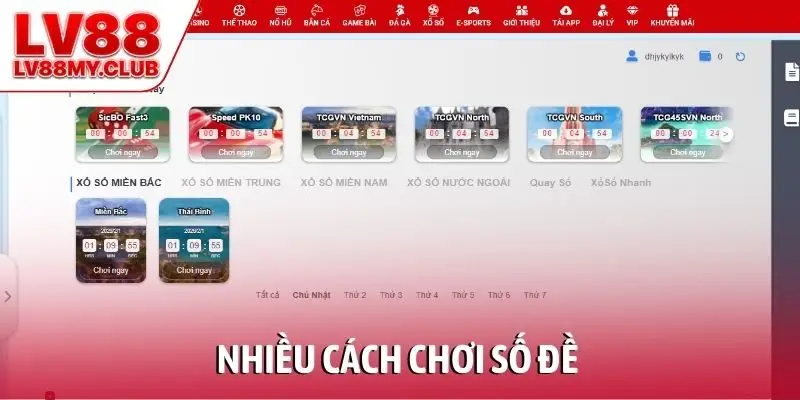Nhiều cách chơi số đề